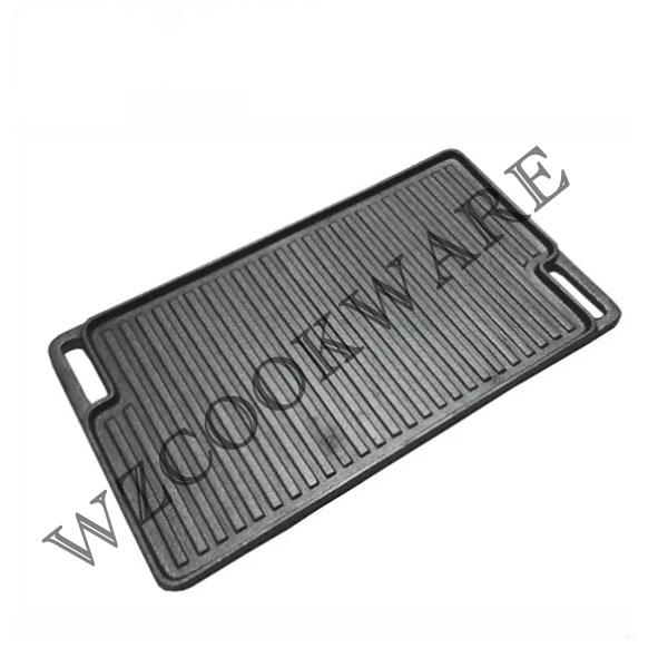 Reversible Grill Plate Skillet for Stovetop