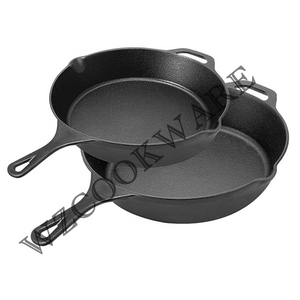 8/10/12 Inch Heavy Duty Non Stick Pre Seasoned Cast Iron Skillet 3 Pieces Kitchen Frying Pan Cookware set